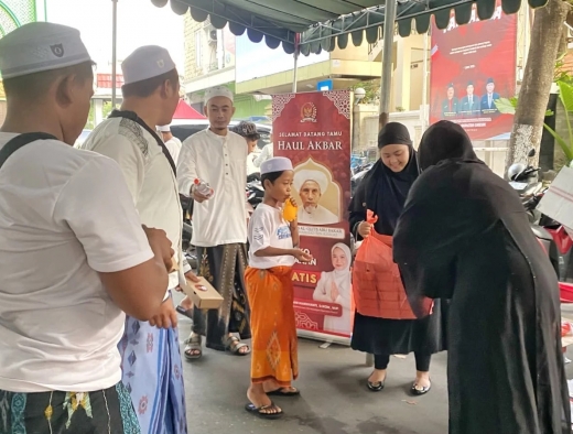 Nila Yani Dirikan Posko Makanan Gratis Sambut Haul Habib Abu Bakar Assegaf