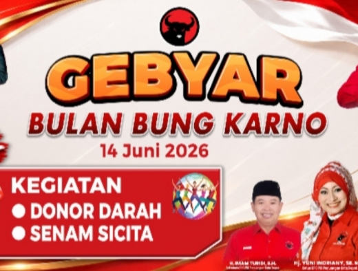 Peringati Bulan Bung Karno, DPC PDI Perjuangan Depok Gelar Aksi Donor Darah dan Sicita ​