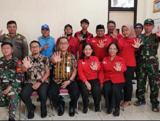 Pengurus PDI Perjuangan Malaka Sari Audiensi dengan Lurah, Bahas Sampah Hingga Kamtibmas