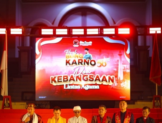 Dibawah Langit Monumen Mandala, PDI Perjuangan Makassar Rajut Kedamaian Lewat Doa Lintas Agama di Haul Bung Karno