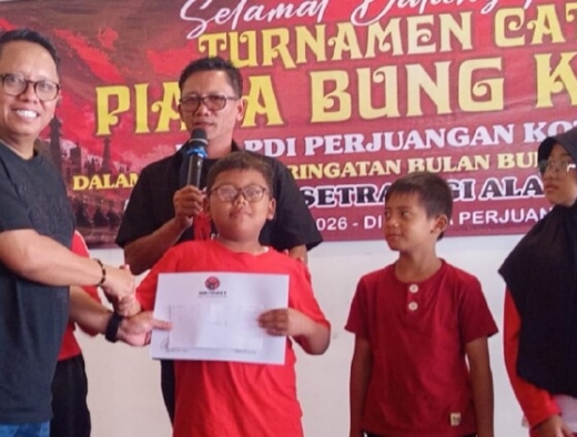 Asah Karakter Lewat Catur, PDI Perjuangan Kota Batu Gelar Turnamen Piala Bung Karno 2026
