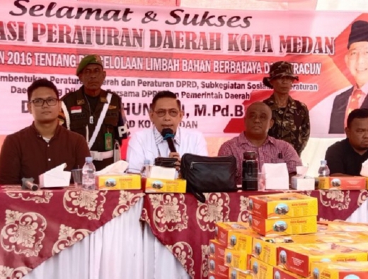 Wong Chun Sen Ajak Warga Medan Deli Tingkatkan Waspada Bahaya Limbah Beracun B3