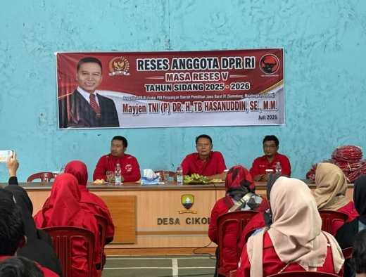 TB Hasanuddin Reses di Sumedang, Serap Aspirasi Masyarakat Sekaligus Perkuat Konsolidasi Partai