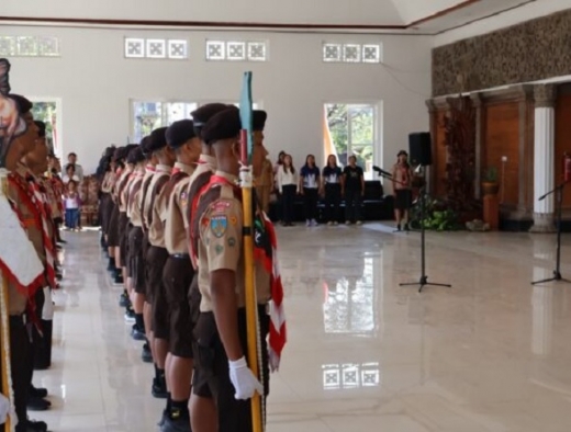 Bupati Buleleng Berangkatkan 31 Pramuka Garuda Jadi Kekuatan Kontingen di Jamnas XII