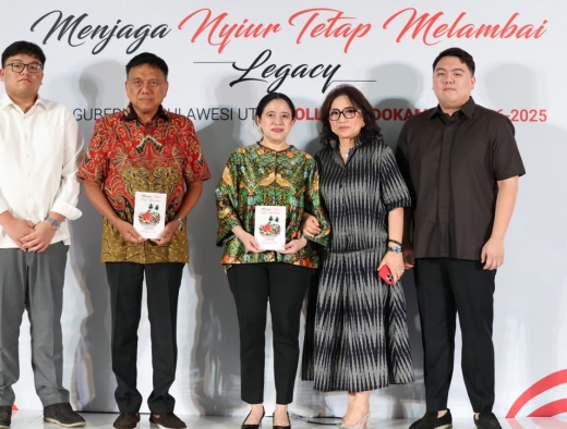 Dihadiri Puan Maharani, Olly Dondokambey Luncurkan Buku ‘Menjaga Nyiur Tetap Melambai Legacy’