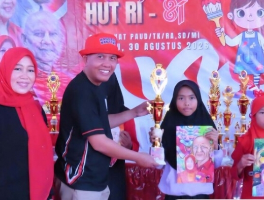 Gali Kreativitas Anak & Tumbuhkan Nilai Demokrasi Sejak Dini, PDI Perjuangan Pamekasan Gelar Lomba Mewarnai