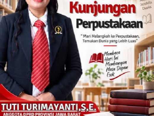 Perkuat Literasi, Tuti Turimayanti Ajak Masyarakat Manfaatkan Perpustakaan