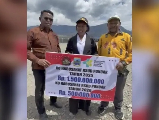 Papua Tengah Bantu Alkes dan Dana Kesehatan di Puncak