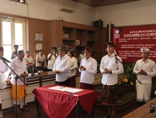 Nyoman Sutjidra Harap Tujuh ASN yang Baru Dilantik Kerja Keras dan Mumpuni