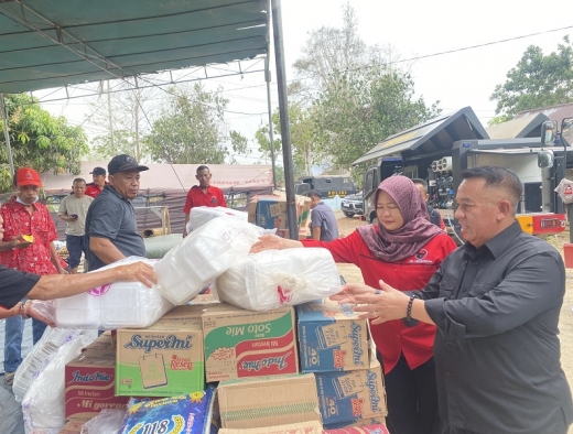 PDI Perjuangan Dirikan Posko Bantuan Korban Kebakaran di Serdang Bangka Selatan