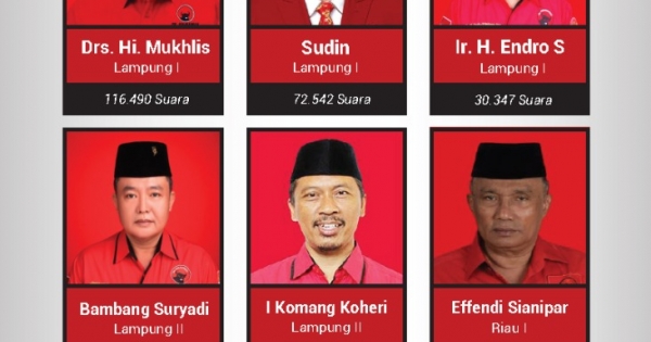 Anggota DPR RI 2019 - 2024 Dapil Lampung, Riau, Kepri