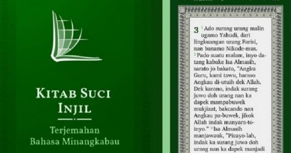 Soal Injil Bahasa Minang Budiman Kecam Gubernur Sumbar
