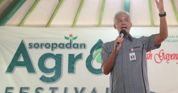 Ganjar Ajak Petani Milenial Dukung Ketahanan Pangan Nasional