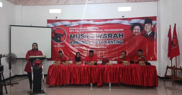 Konsolidasi Musran dan Musranran, PDI Perjuangan Tulungagung Targetkan Sapu Bersih Kursi di Kedungwaru