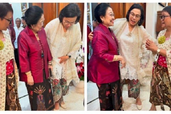 Sri Mulyani Dapat Pesan Khusus Soal Warna dari Megawati Saat Silaturahmi Lebaran