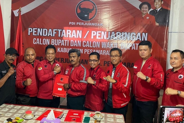 Kompak,11 PAC PDI Perjuangan se-Pesawaran dan Jajaran BMI Provinsi Lampung Kompak Antar Rispaili Daftar Pencalonan Pilkada
