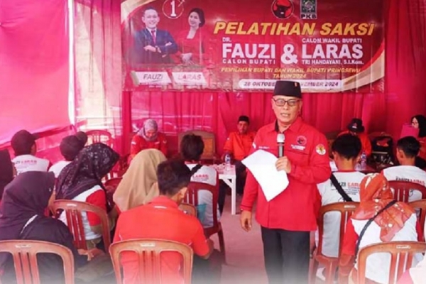 DPC PDI Perjuangan Pringsewu Gelar Pelatihan Saksi TPS