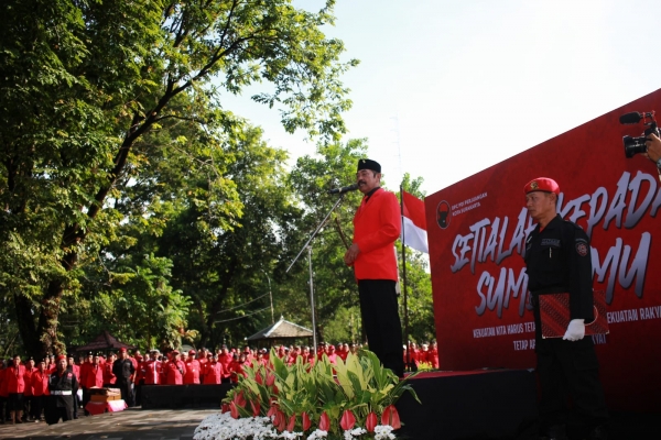 Rudy Serukan Kader Banteng Solo Kembalikan Semangat Gotong Royong