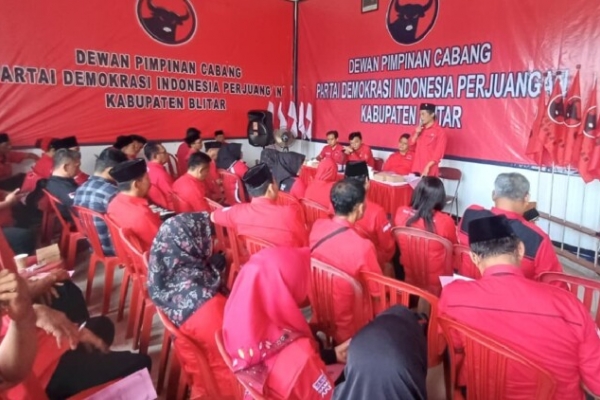 PDI Perjuangan Kabupaten Blitar Perkuat Konsolidasi Kader Lewat Musancab