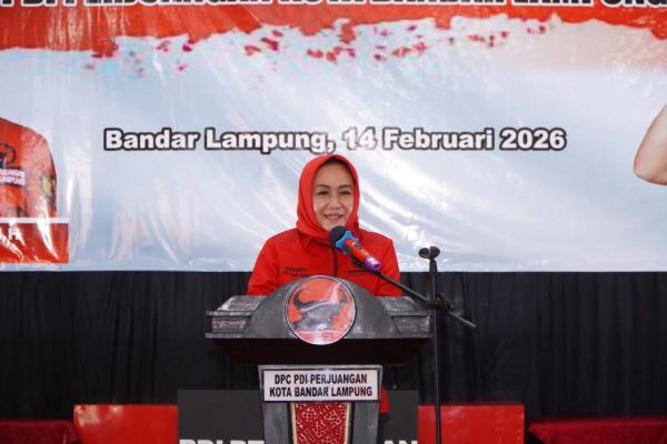 Buka Musancab ke-VI DPC PDI Perjuangan Kota Bandar Lampung, Winarti Serukan Kesolidan Kader Banteng