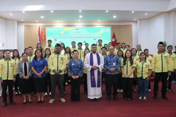 Karolin Tekankan Pentingnya Sinergi Pemuda Katolik dan Pemda Memikirkan Masyarakat Landak