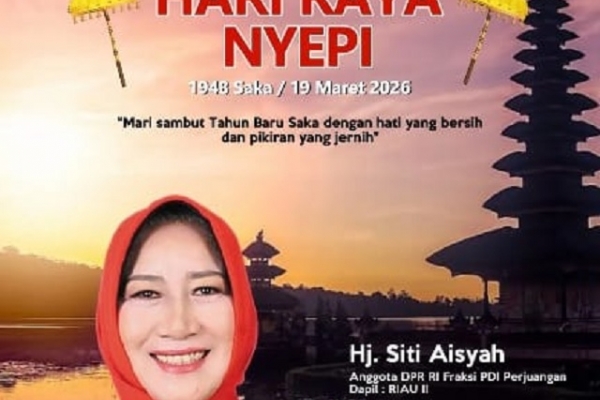 Siti Aisyah Ajak Jadikan Nyepi Momentum Perdalam Refleksi Diri dan Memperkuat Harmoni 