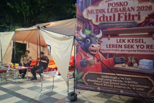 Banteng Kota Surabaya Siagakan Posko Gotong Royong Mudik Lebaran