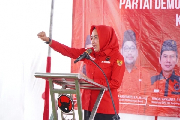 Winarti Serukan Kader Banteng Mesuji Semangat Untuk RaihTarget Kemenangan