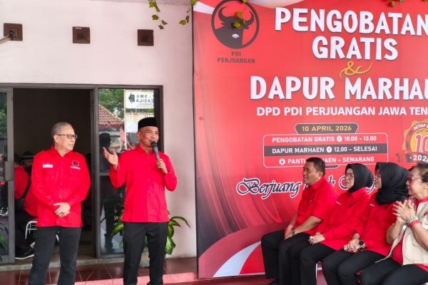Banteng Jateng Resmi Luncurkan Program Pengobatan Gratis dan Dapur Marhaen