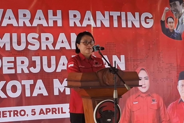 Banteng Kota Metro Lantik Ratusan Pengurus Ranting dan Anak Ranting