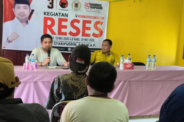 Bang Dhin Terima Sejumlah Aspirasi Saat Reses di Desa Sekayu Baru