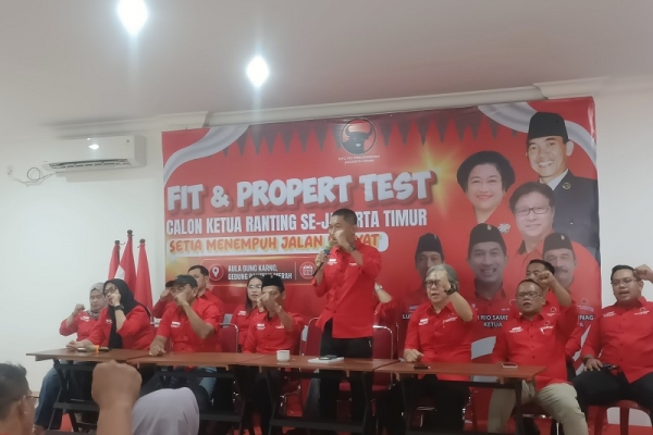 101 Calon Ketua Ranting PDI Perjuangan Jakarta Timur Ikuti Tes Tertulis dan Wawancara 