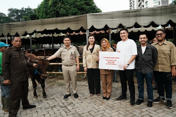 ​HIPMI Jakbar Kurbankan 8 Sapi, Hilda Kusuma Dewi Bangga Pengusaha Muda Peduli Sisi Sosial
