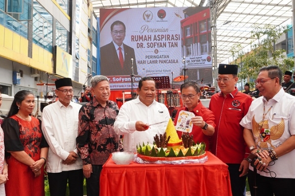 Momentum Hari Lahir Pancasila, Sofyan Tan Resmikan Rumah Aspirasi untuk Generasi Masa Depan