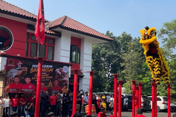 Bulan Bung Karno, DPC PDI Perjuangan Kabupaten Bogor Gelar Pertunjukan dan Pelatihan Barongsai