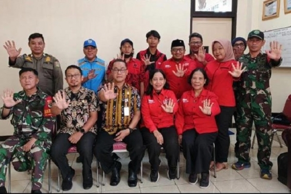 Pengurus PDI Perjuangan Malaka Sari Audiensi dengan Lurah, Bahas Sampah Hingga Kamtibmas