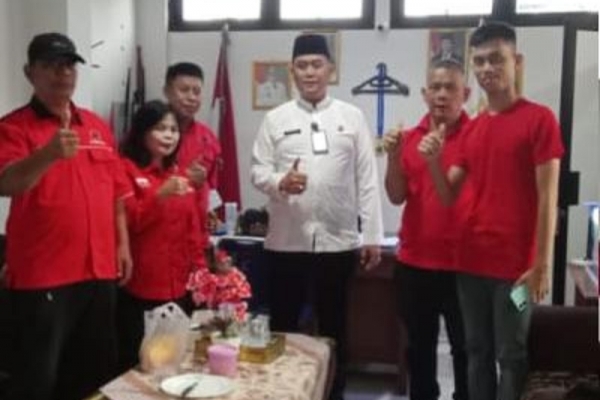 Pengurus Ranting PDI Perjuangan Malaka Jaya Audiensi dengan Lurah, Bahas Penerangan BKT hingga Stunting