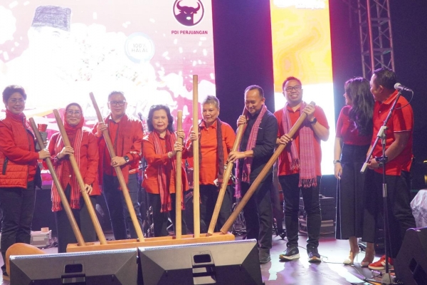 Gerakkan Ekonomi 'Wong Cilik', PDI Perjuamgan Banten Gelar Festival Kuliner Nusantara