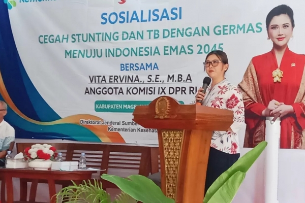 Tekan Stunting dan TB, Vita Ervina Ajak Masyarakat Magelang Masifkan Germas