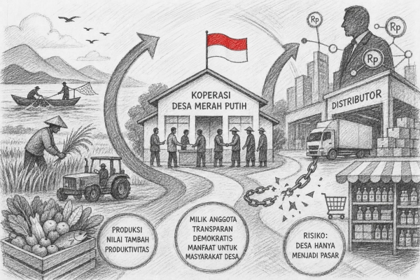 Koperasi Desa Merah Putih dan Risiko Menjadikan Desa Sekadar Pasar