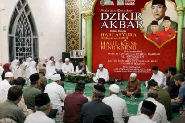 Rawat Spiritualitas Kebangsaan, Bamusi Sulsel Gelar Zikir dan Doa Bersama Peringati Haul Bung Karno