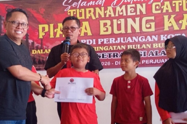 Asah Karakter Lewat Catur, PDI Perjuangan Kota Batu Gelar Turnamen Piala Bung Karno 2026