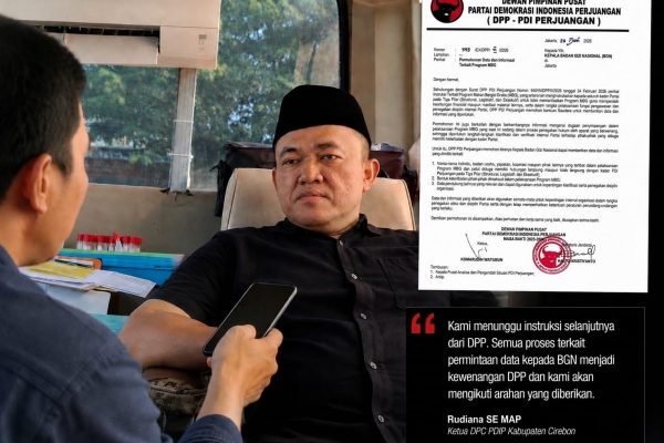 Isu Kader Main Proyek Makan Bergizi Gratis, PDI Perjuangan Cirebon Patuhi Instruksi Pusat