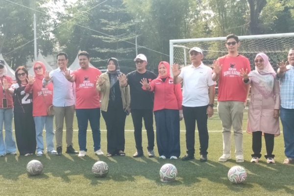 Peringati Bulan Bung Karno, DPC PDI Perjuangan Jakpus Gelar Turnamen Sepak Bola U-20