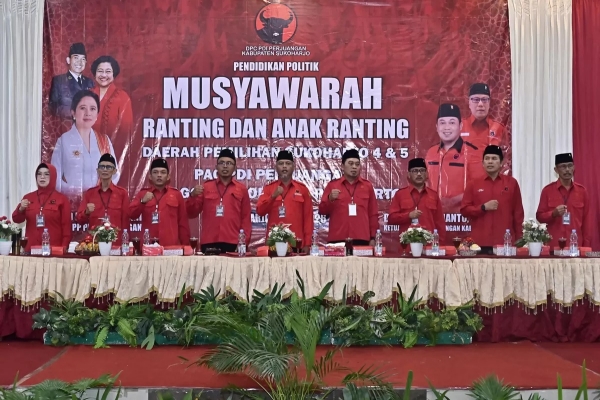 Pimpin Akselerasi Organisasi di Jateng, Dahono Pastikan Struktur PDI Perjuangan Sukoharjo Siap Tempur