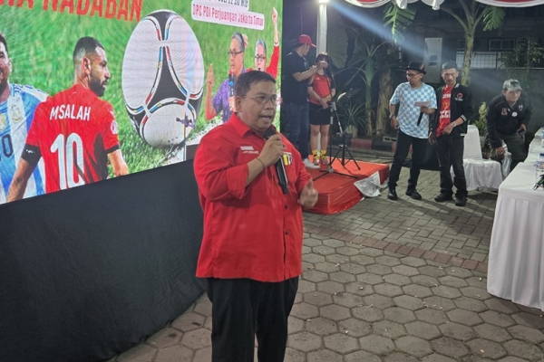 Solidkan Kader, DPC PDI Perjuangan Jaktim Gelar Nobar Piala Dunia 2026