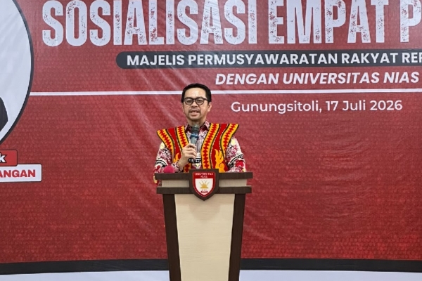 Marinus Gea Dorong Universitas Nias Bangun Kepemimpinan Berkarakter Pancasila