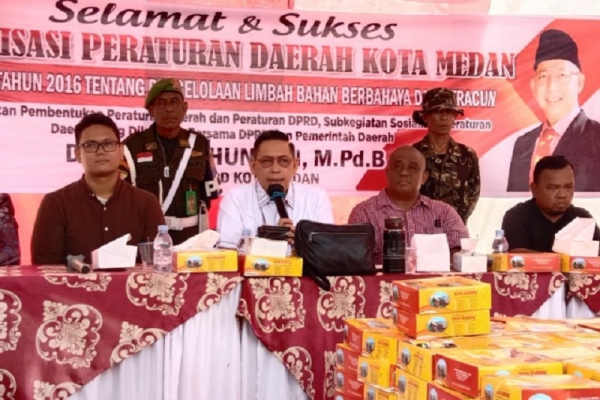 Wong Chun Sen Ajak Warga Medan Deli Tingkatkan Waspada Bahaya Limbah Beracun B3