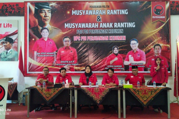 Bakar Semangat Kader, PDI Perjuangan Kebumen Gelar Konsolidasi hingga Tingkat Ranting