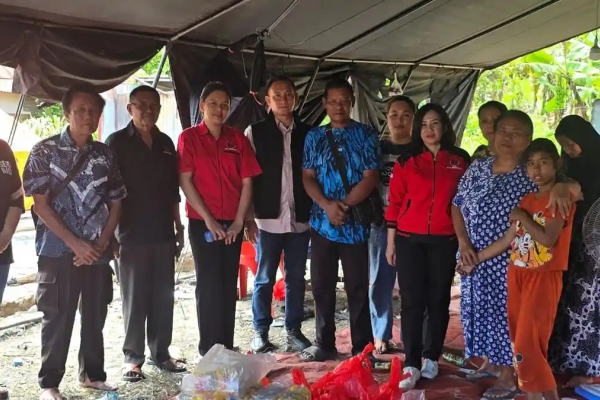 Banteng Poso Salurkan Bantuan ke Korban Musibah Kebakaran 